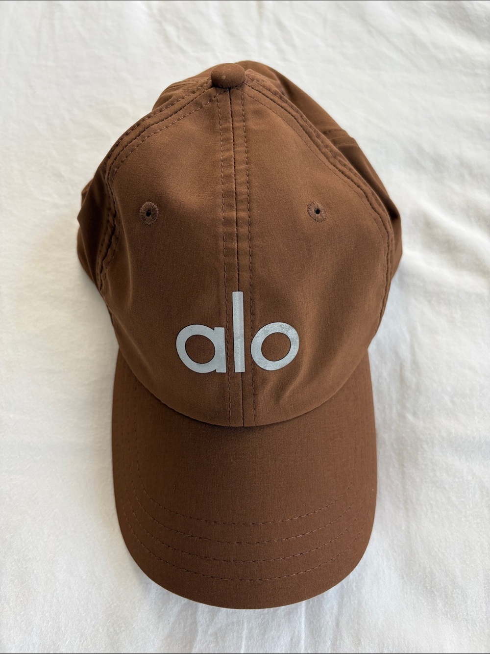 ALO Yoga Brown Logo Baseball Cap